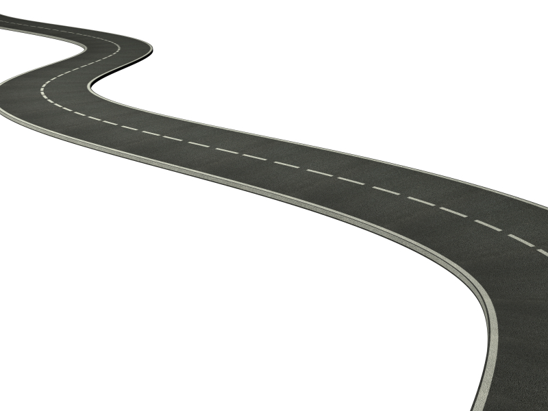 800x600 Winding Road Clipart