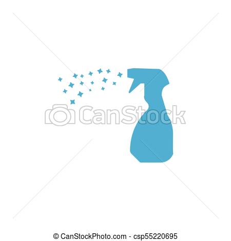 450x470 Sprayer Window Cleaning Service Sanitation Logo Design Concept Vector.