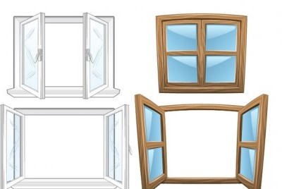 400x268 Vector Window Vector Art