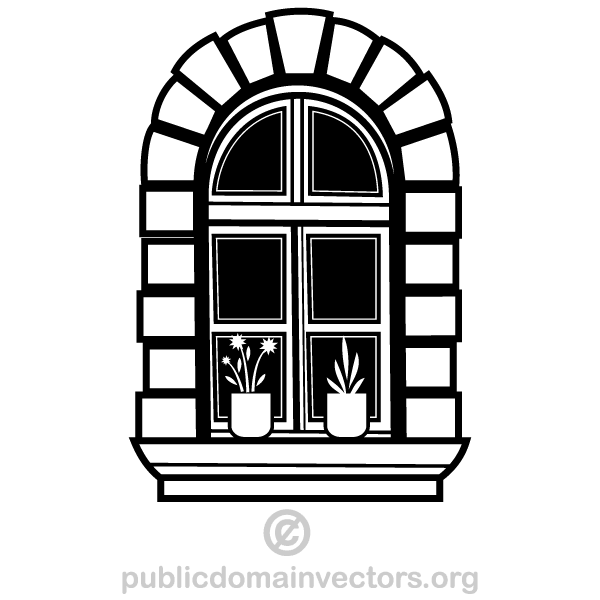600x600 Window Vector Art 123freevectors