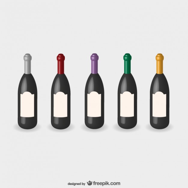 626x626 Wine Bottles Vector Mockup Vector Free Vector Download In .ai