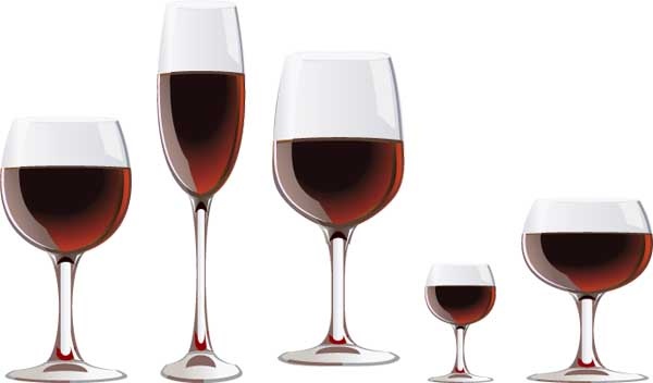 600x352 Realistic Wineglass With Wine Vector Free Vector In Encapsulated