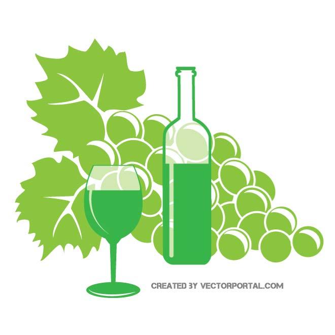 660x660 Wine And Grapes Vector Graphics