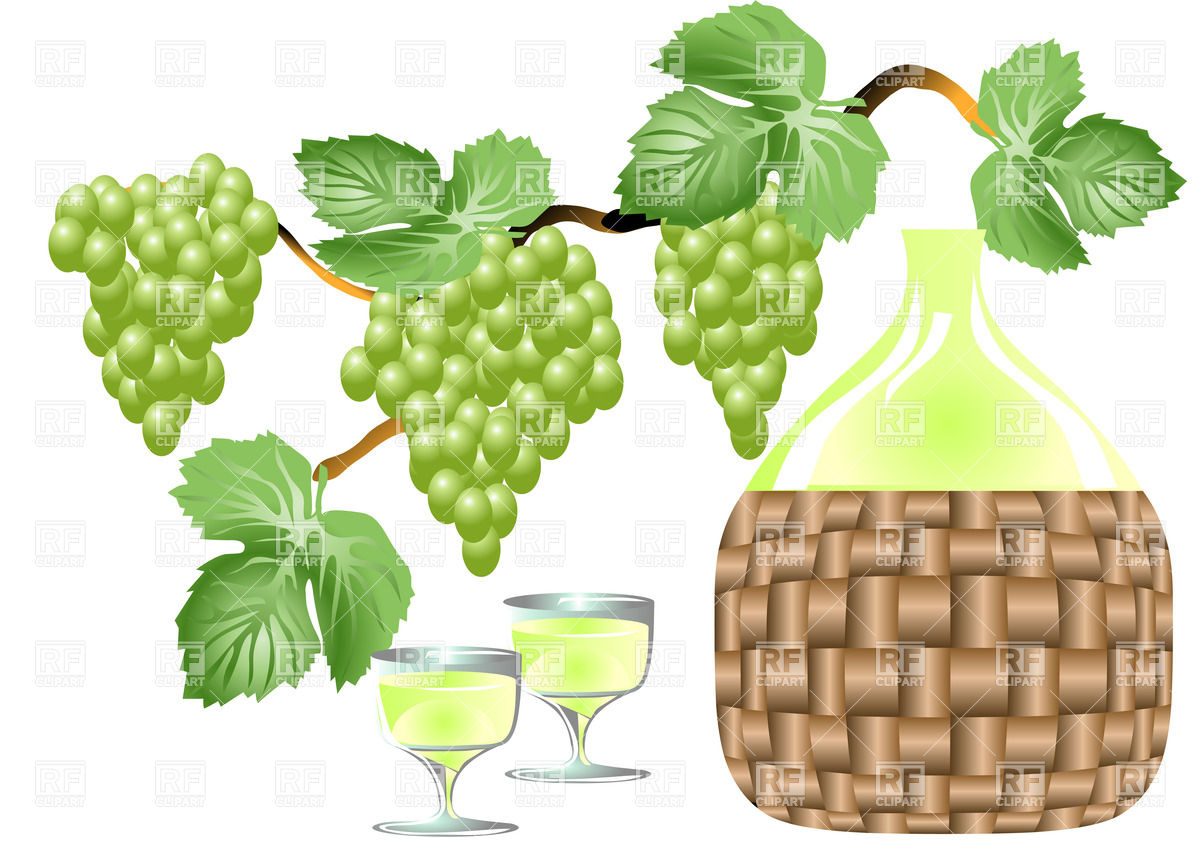 1200x853 Bottle Of Wine And Grapes Vector Image Vector Artwork Of Food