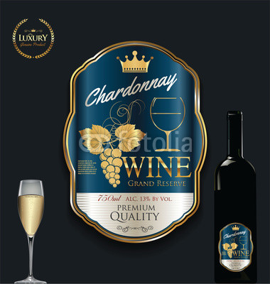 380x400 Luxury Golden Wine Label Vector Illustration Buy Photos Ap
