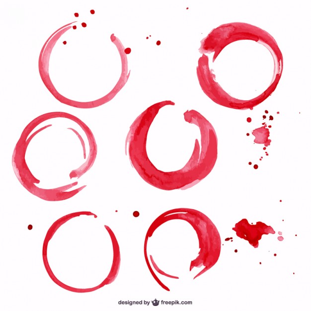 626x626 Red Wine Stains Vector Free Download