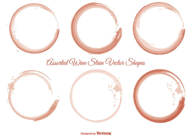 632x443 Wine Stain Shape Set Free Vector Download 336963 Cannypic