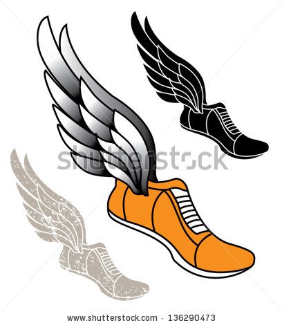 408x470 Track Shoes Design Vector