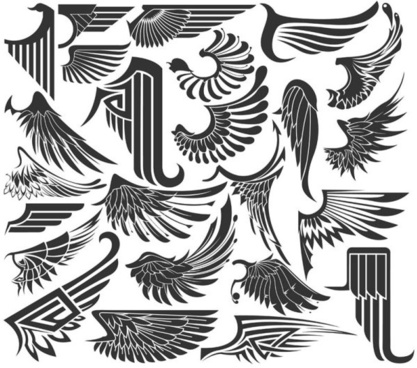 417x368 Wings Free Vector Download (1,009 Free Vector) For Commercial Use