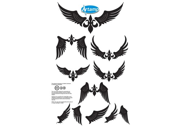700x490 Simple Wings Vector Pack