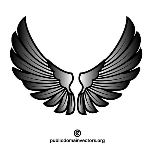 500x500 Wings Vector Art Public Domain Vectors