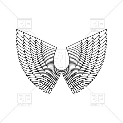400x400 Angel Wings Vector Image Vector Artwork Of Icons And Emblems