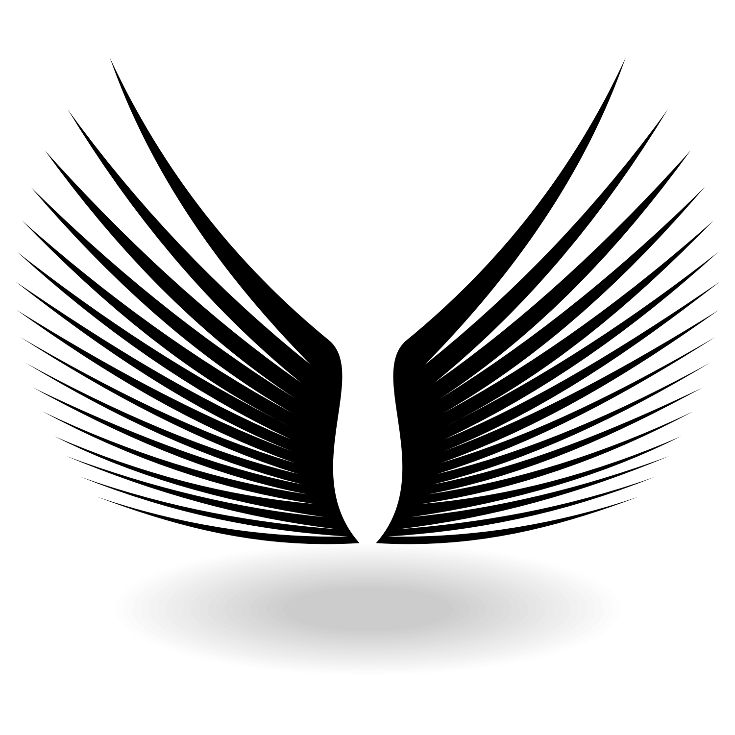 1500x1500 Vector For Free Use Silhouette Black Wings