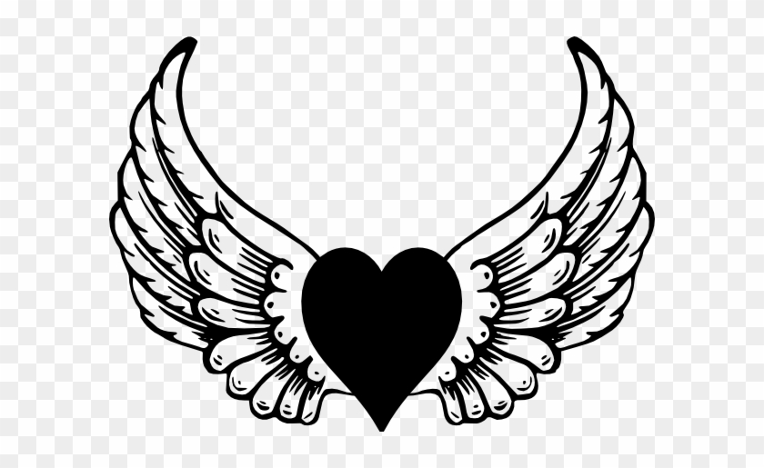 840x515 Eagle Heart Wings Clip Art