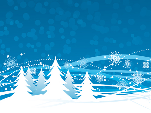 500x375 Elements Of Winter With Snow Backgrounds Vector 04 Free Download
