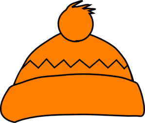 298x252 Orange Winter Hat Clip Art