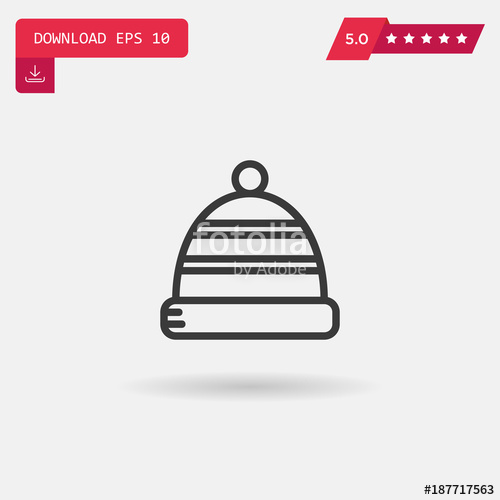 500x500 Winter Hat Vector Icon Stock Image And Royalty Free Vector Files