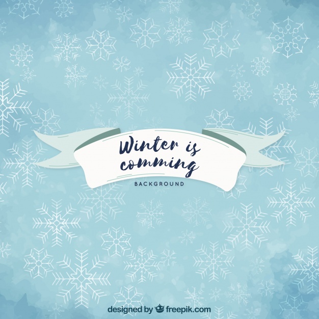 626x626 Watercolour Background Winter Is Coming Vector Free Download