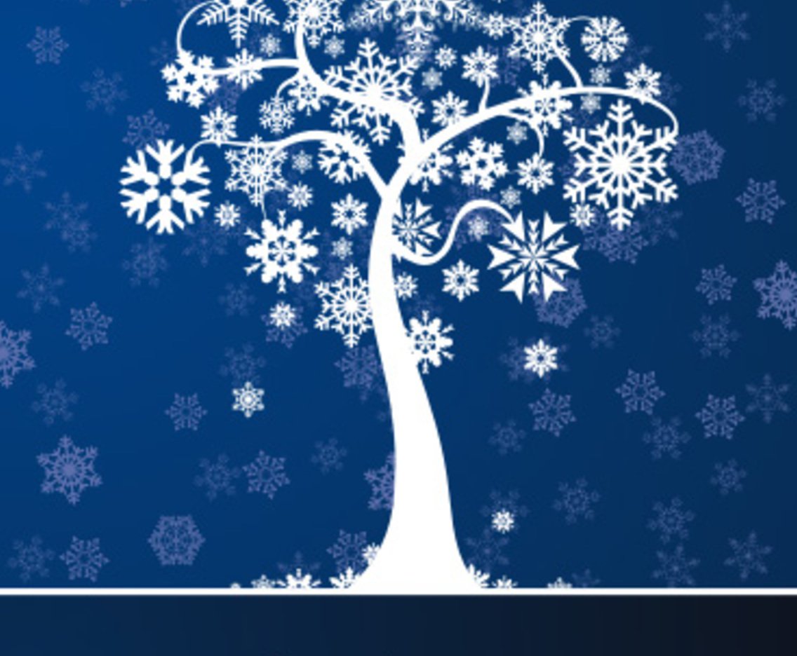 1136x936 Winter Tree Card Vector Art Amp Graphics