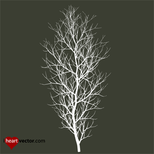 300x300 Winter Tree Vector