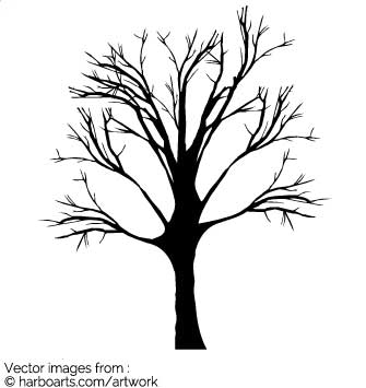 335x355 Download Autum Winter Tree Silhouette