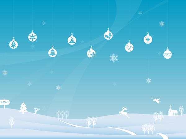 600x450 Winter Christmas Landscape