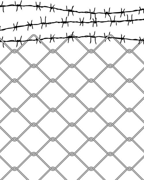 500x627 Fence Made Of Metal Wire Vector Background Graphic 02 Free Download