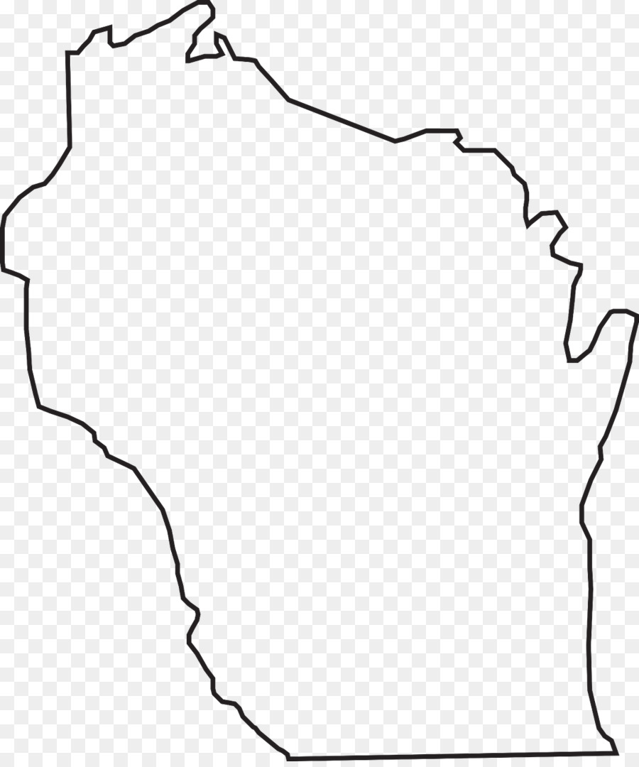 900x1080 Wisconsin Vector Map Clip Art