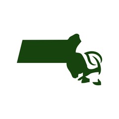 240x240 Wisconsin State Vector Map Isolated On White Background. High