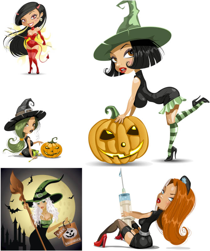 669x800 Halloween Witch Vector Vector Graphics Blog