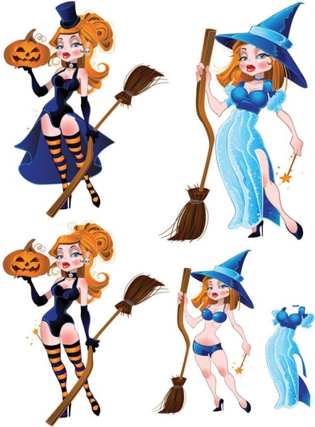 443x600 Halloween Witch Vector Free Vector In Encapsulated Postscript Eps