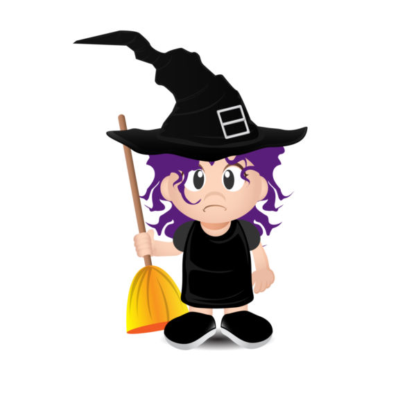 600x600 Witch Vector
