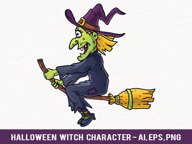 668x501 Free Halloween Witch Vector Character By Pixaroma