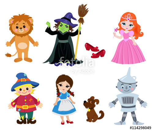 500x427 Wizard Of Oz, Vector Illustration Cartoon. Stock Image And