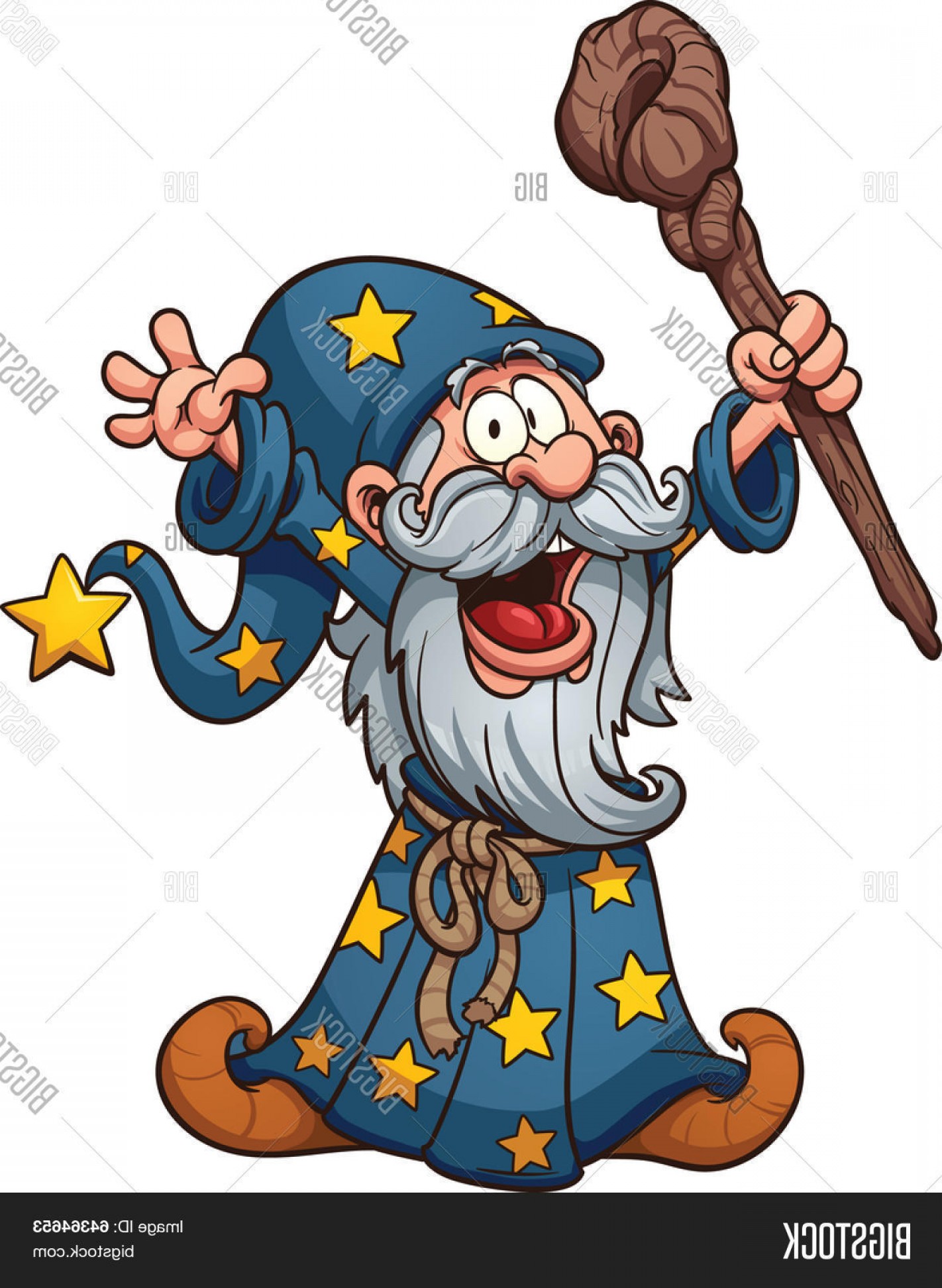 1422x1944 Stock Vector Cartoon Wizard Vector Clip Art Illustration With