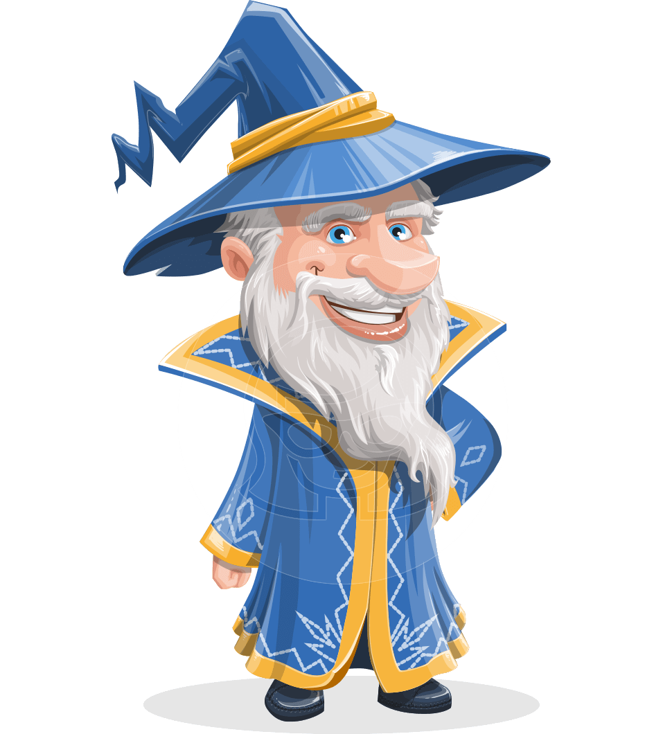 957x1060 Vector Old Wizard Cartoon Character