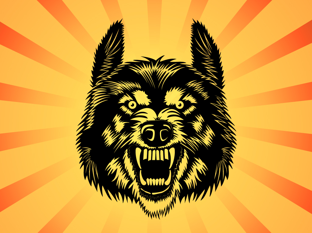 1024x765 Angry Wolf Vector Free Vectors Ui Download