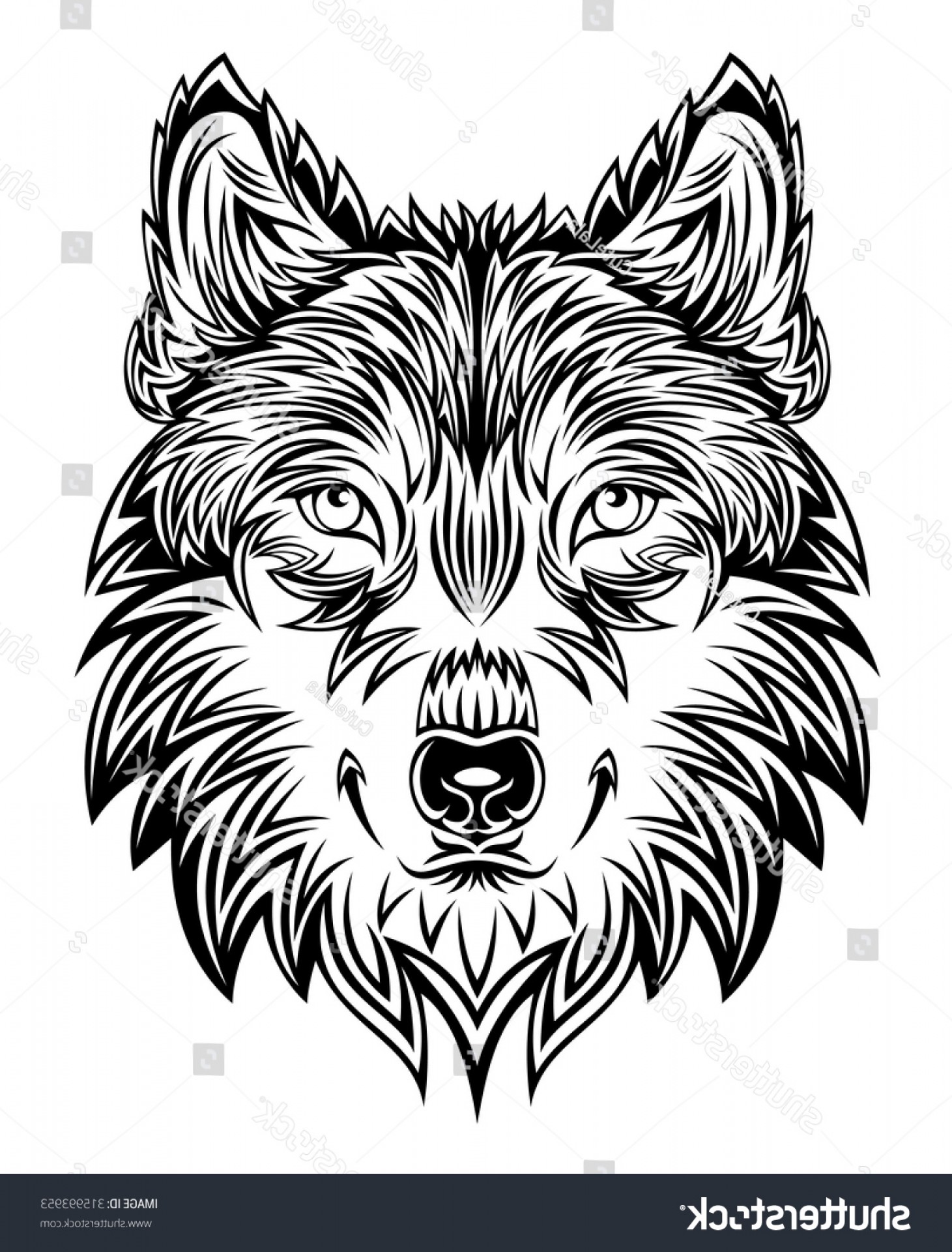1461x1920 Wild Wolf Head Vector Graphics Arenawp