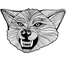 227x200 Wolf Head Vector Animal Illustration For T Stock Vectors