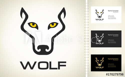 500x308 Wolf Head Silhouette. Wolf Logo Vector.