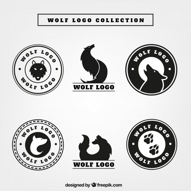 626x626 Wolf Logos Pack Vector Free Download