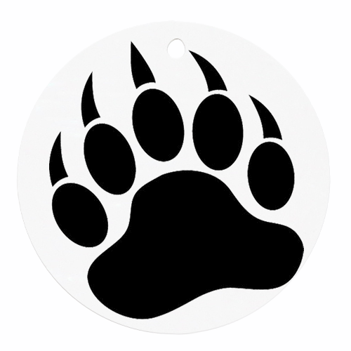 500x500 Wolf Paw Print Clip Art