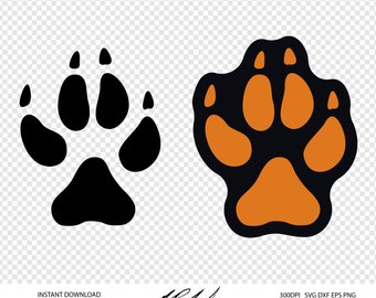 340x270 Wolf Paw Print Svg Etsy