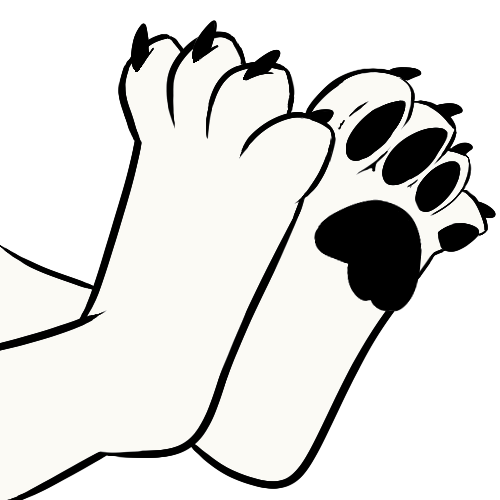 500x500 19 Paws Drawing Wolf Huge Freebie! Download For Powerpoint