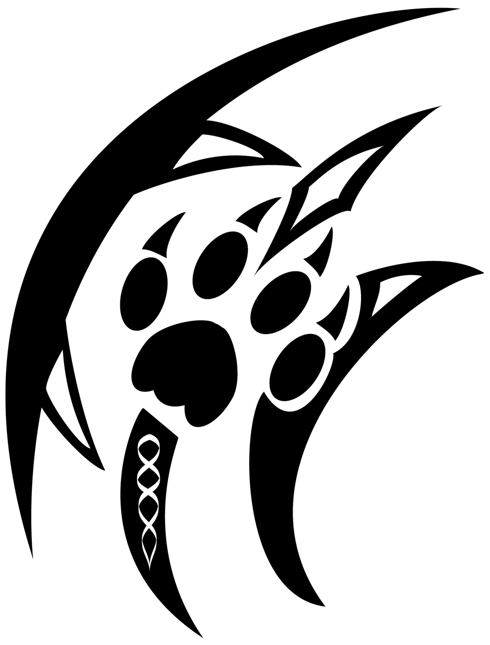 Wolf Paw Vector at GetDrawings | Free download
