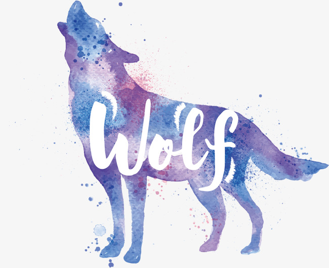 650x530 Purple Wolf Vector, Wolf Vector, Hand, Violet Png And Vector For