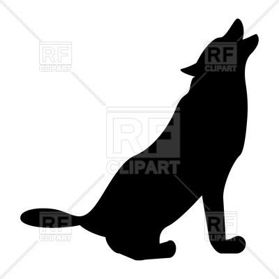 400x400 Silhouette Of Wolf Vector Image Vector Artwork Of Silhouettes