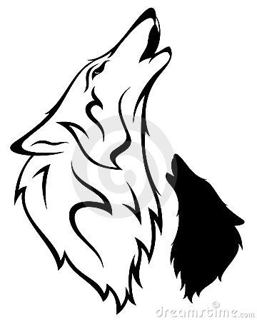 360x450 Outline Symbol Of Wolf Wolf Vector Royalty Free Stock Images