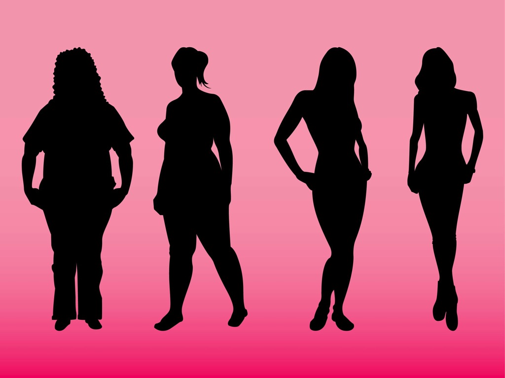 1024x768 Body Shape Clipart