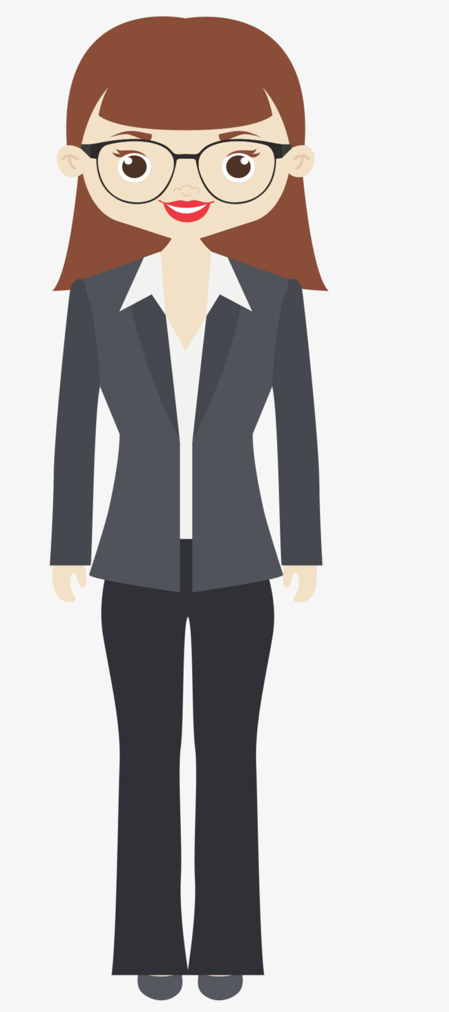 650x1466 Wearing Glasses Of Cartoon Woman, Cartoon Clipart, Woman Clipart